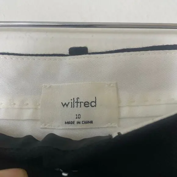 WILFRED Author Pant Trouser High Waist Wide Leg BLACK size 10 - Picture 4 of 6